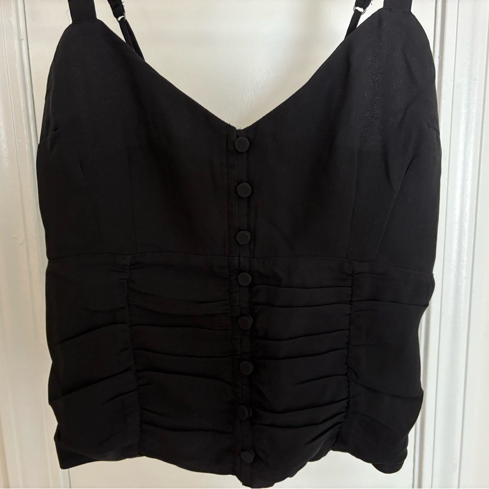 Abercrombie Button-Down Cropped Top